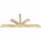 Ekena Millwork Richland Rough Sawn Timber Gable Bracket, Douglas Fir, 72"W x 33"H x 4"D x 4"F, 11/12 Pitch GBW072X33X0404RIC00RDF - alternate 3